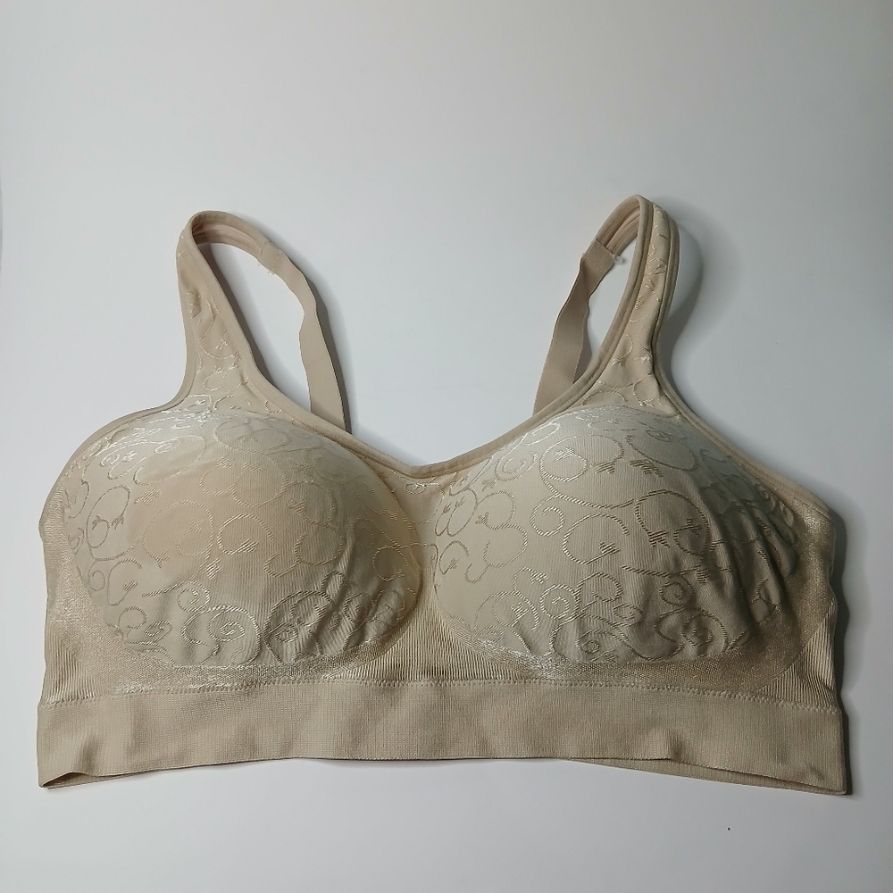 Bali Soft Beige Floral Lace Bra‎